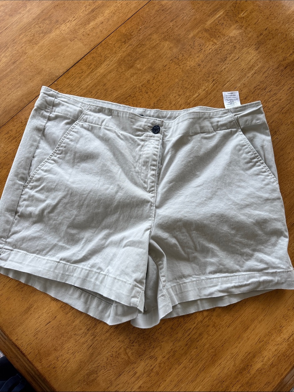 Nautica Women's Light Beige Cotton Shorts size 14
